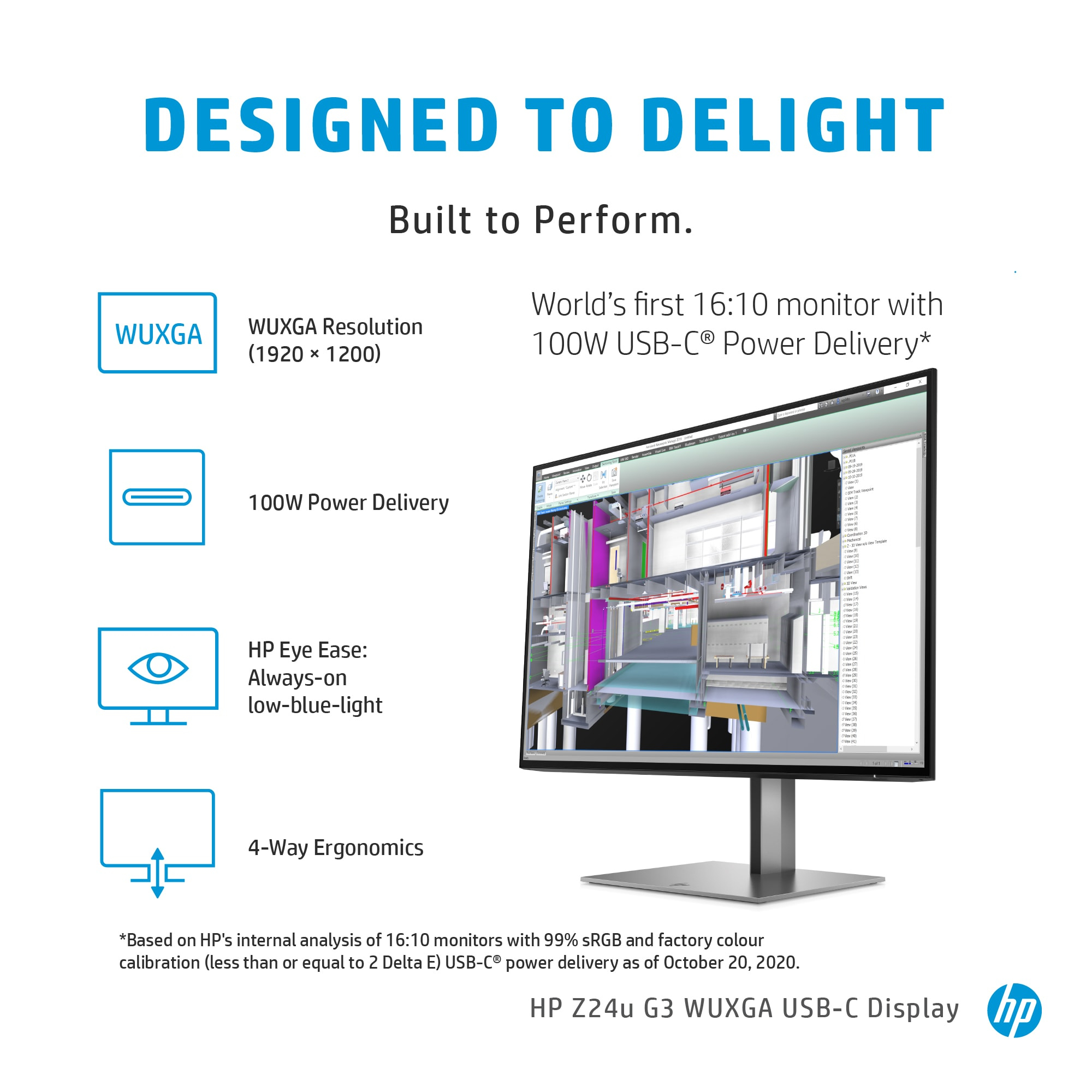 HP Z24u G3 WUXGA USB-C Display image 4