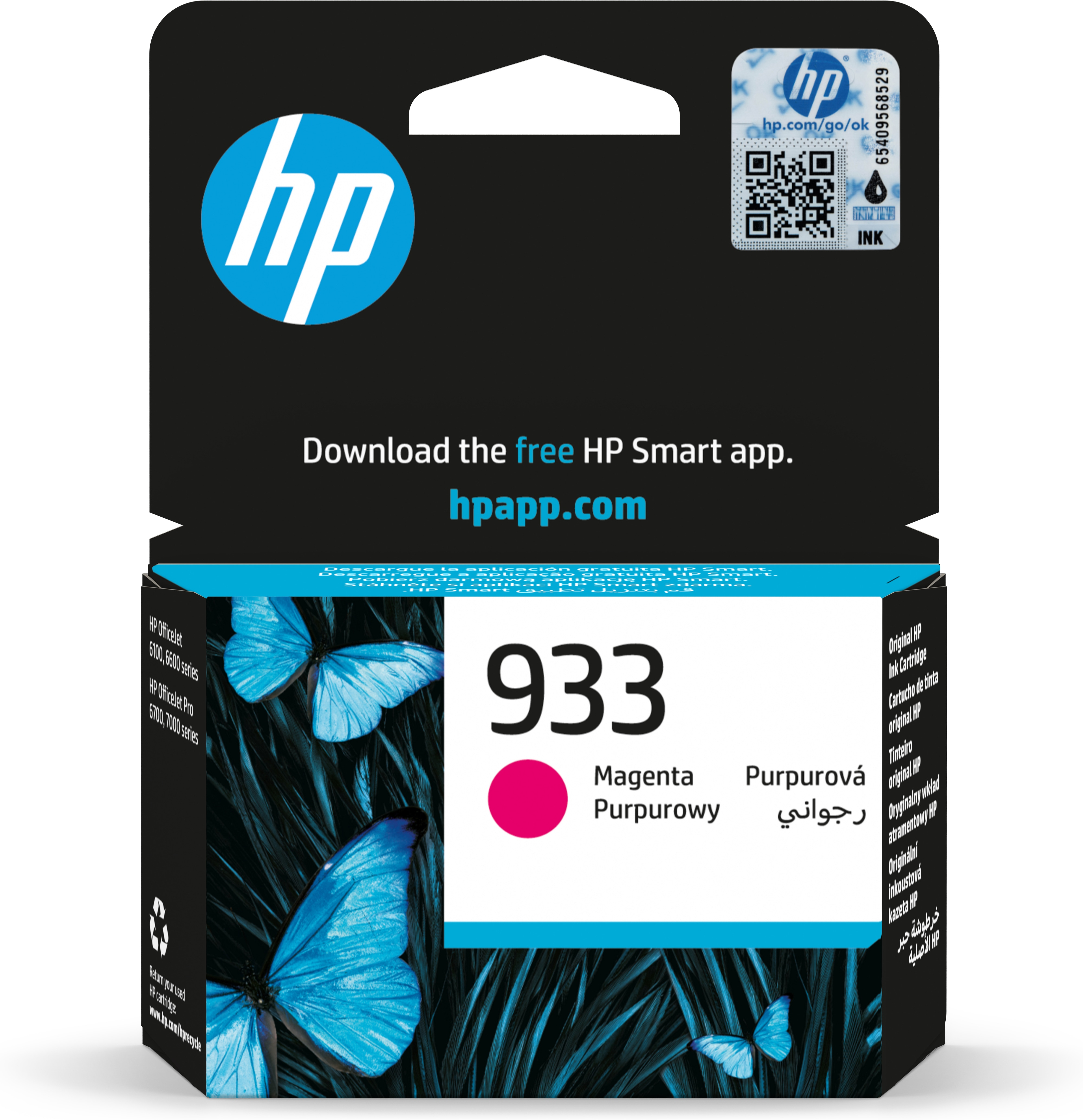 HP Cartuccia di inchiostro magenta originale 933