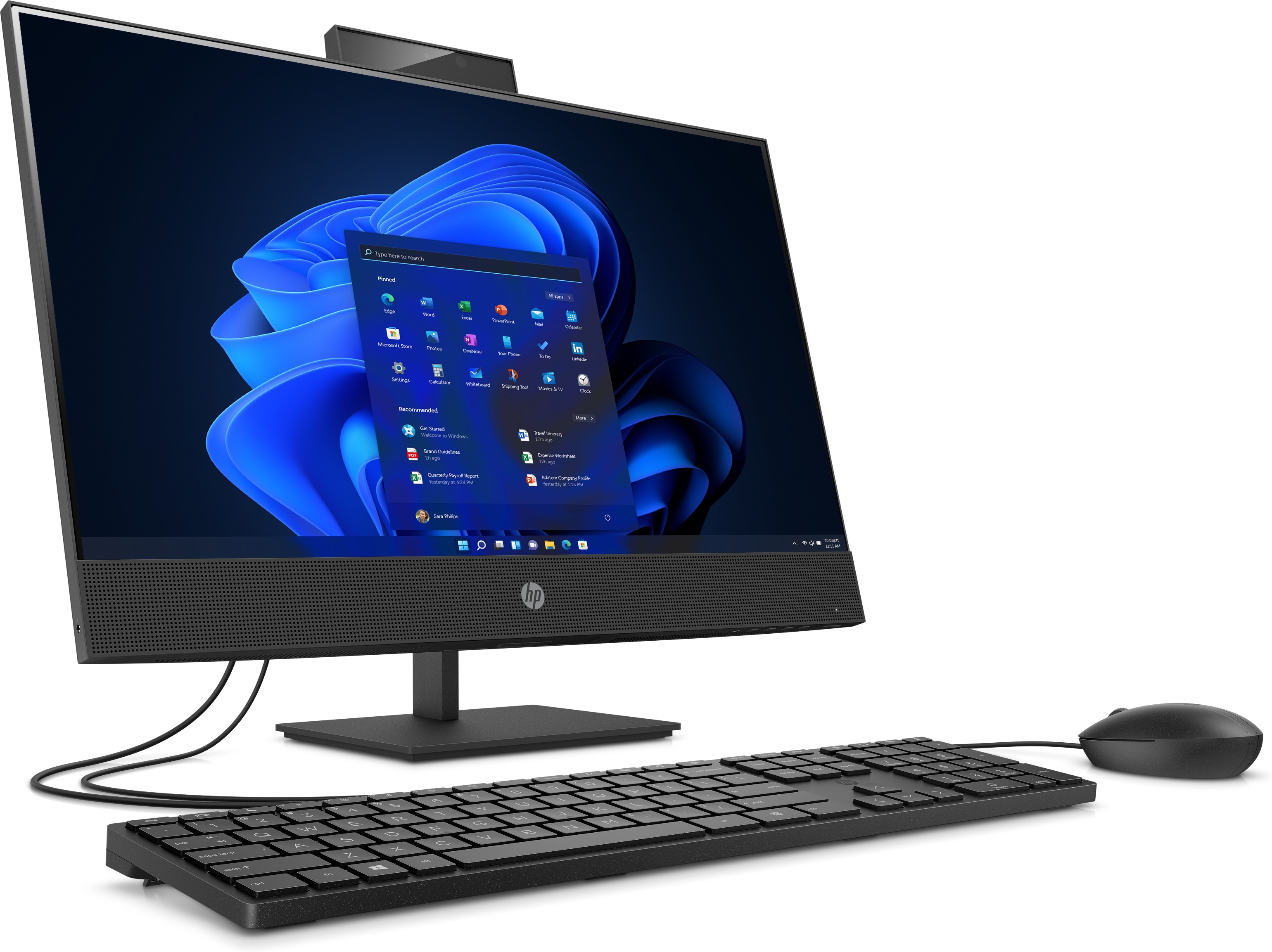 HP ProOne 440 G6 Intel® Core™ i7 i7-10700T 60.5 cm (23.8″) 1920 x 1080 pixels All-in-One PC 8 GB DDR4-SDRAM 512 GB SSD Windows 10 Pro Wi-Fi 6 (802.11ax) Black, Silver image 3