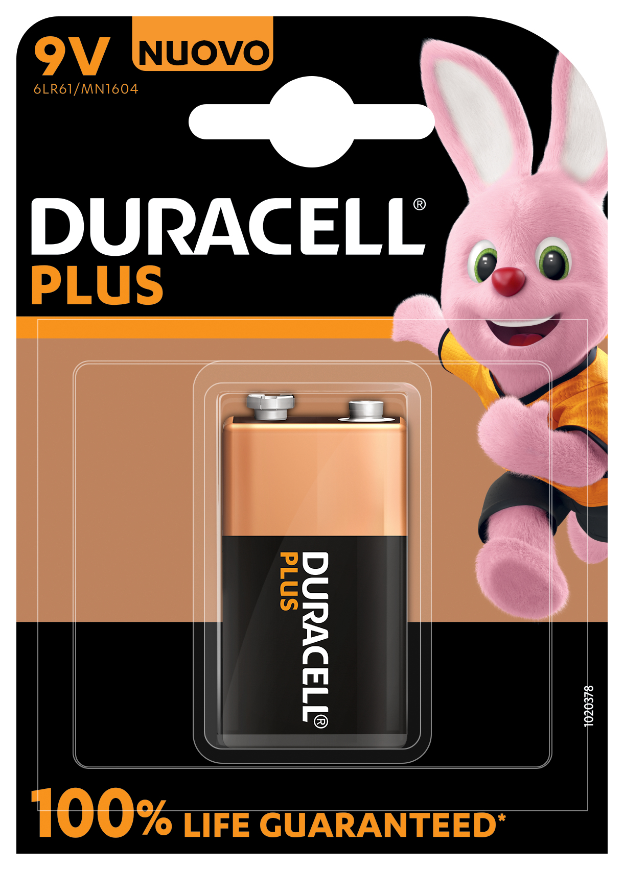 Duracell Plus 100 Kertakäyttöinen akku 9V Alkali
