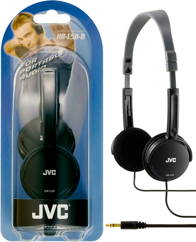 JVC HA-L50B Headphones Wired Head-band Black image 1