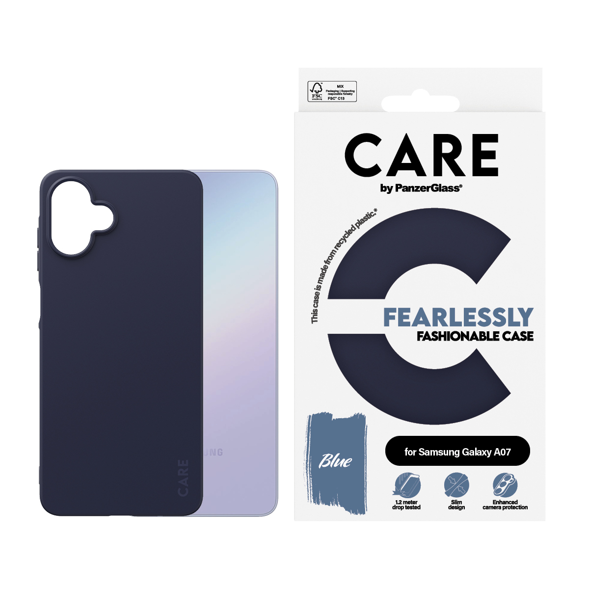 PanzerGlass CARE™ by PanzerGlass® TPU Case Blue Samsung Galaxy A08 – image 2