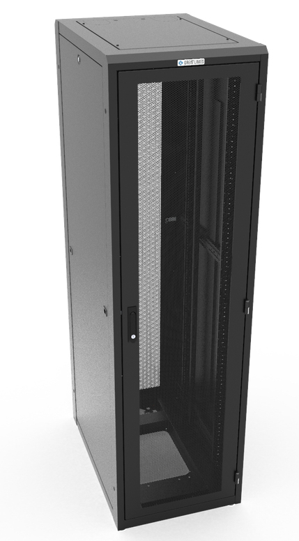 Vertiv GL840E-2436-B-SQM6MS rack cabinet 44U Freestanding rack Black – image 1