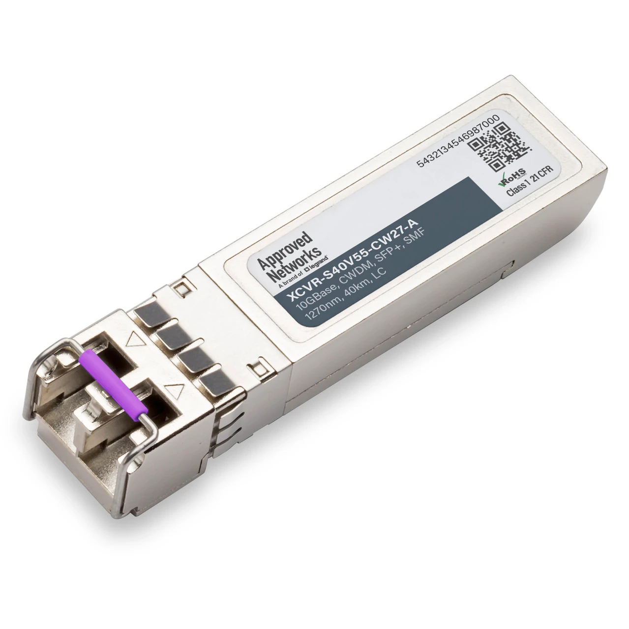 Legrand XCVR-S40V55-CW27-A network transceiver module Fiber optic 10 Mbit/s SFP+ 1270 nm