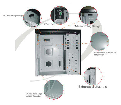 TooQ TQC-7007D Desktop Black – image 2