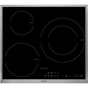 AEG HK633220XB hob Black Built-in Zone induction hob 3 zone(s)