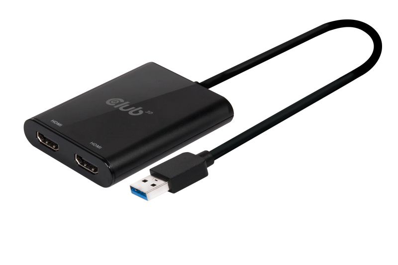 CLUB3D USB A to HDMI™ 2.0 Dual Monitor 4K – image 3