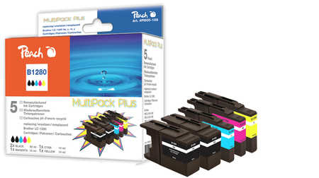 Peach PI500-128 ink cartridge 5 pc(s) High (XL) Yield Black, Cyan, Yellow, Magenta