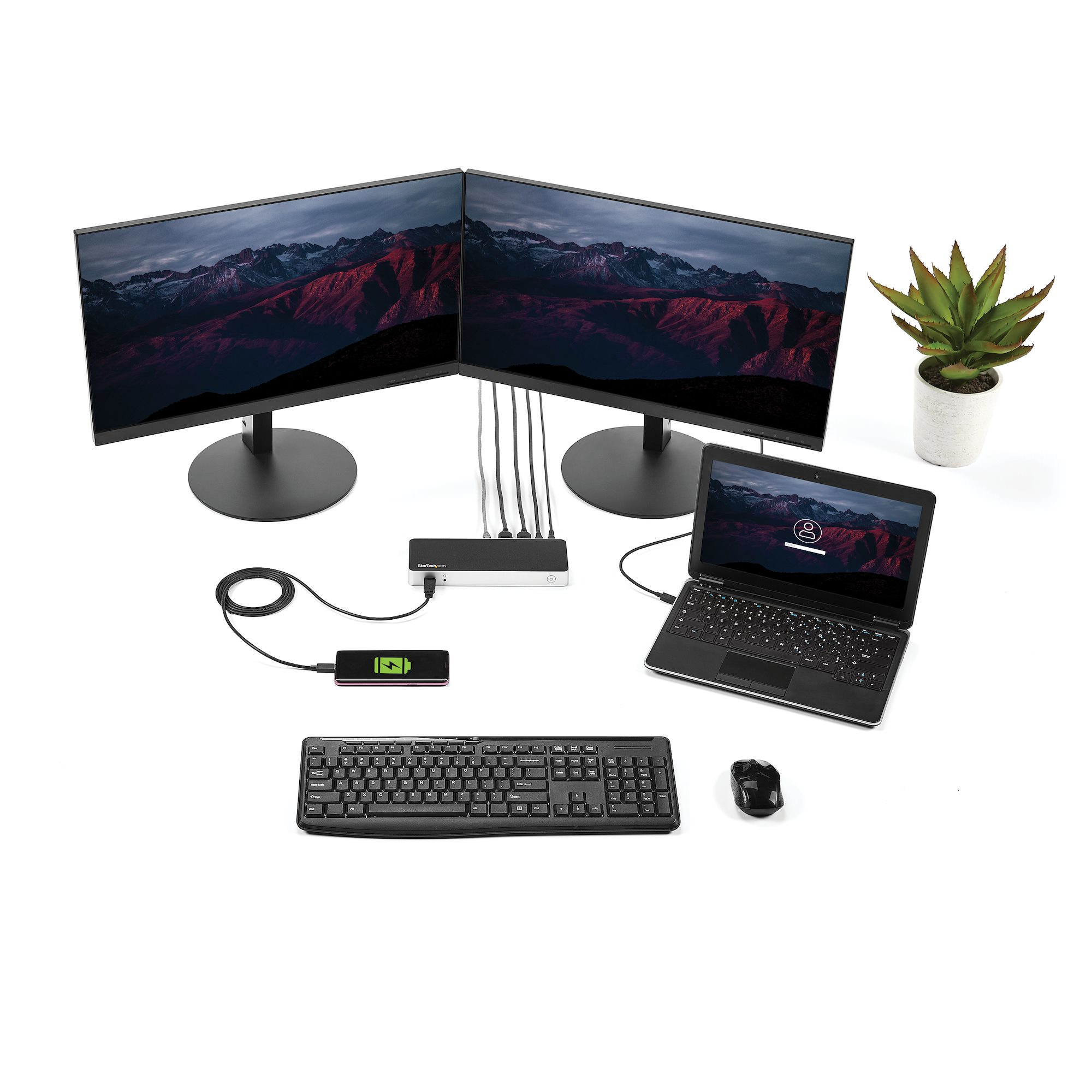 StarTech.com Dual Monitor USB C Docking Station with – image 6