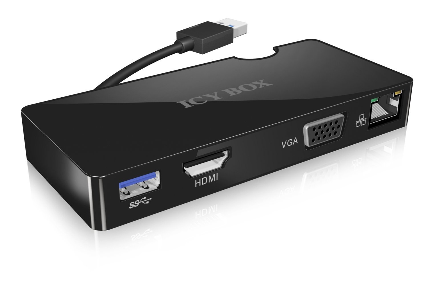 ICY BOX IB-DK401 Black