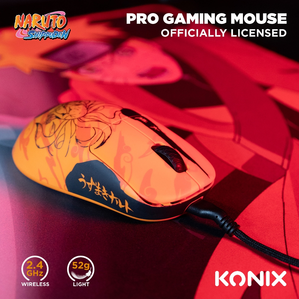 Konix Naruto 80389000014 mouse Gaming Right-hand RF Wireless + USB Type-C 26000 DPI – image 7