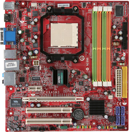 MSI K9AGM3-F Socket AM2 micro ATX