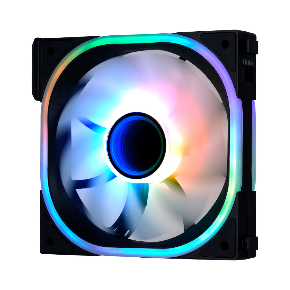 Ventilador Game Factor FG500 - 120mm - 1900 RPM - Negro - FG500-BK