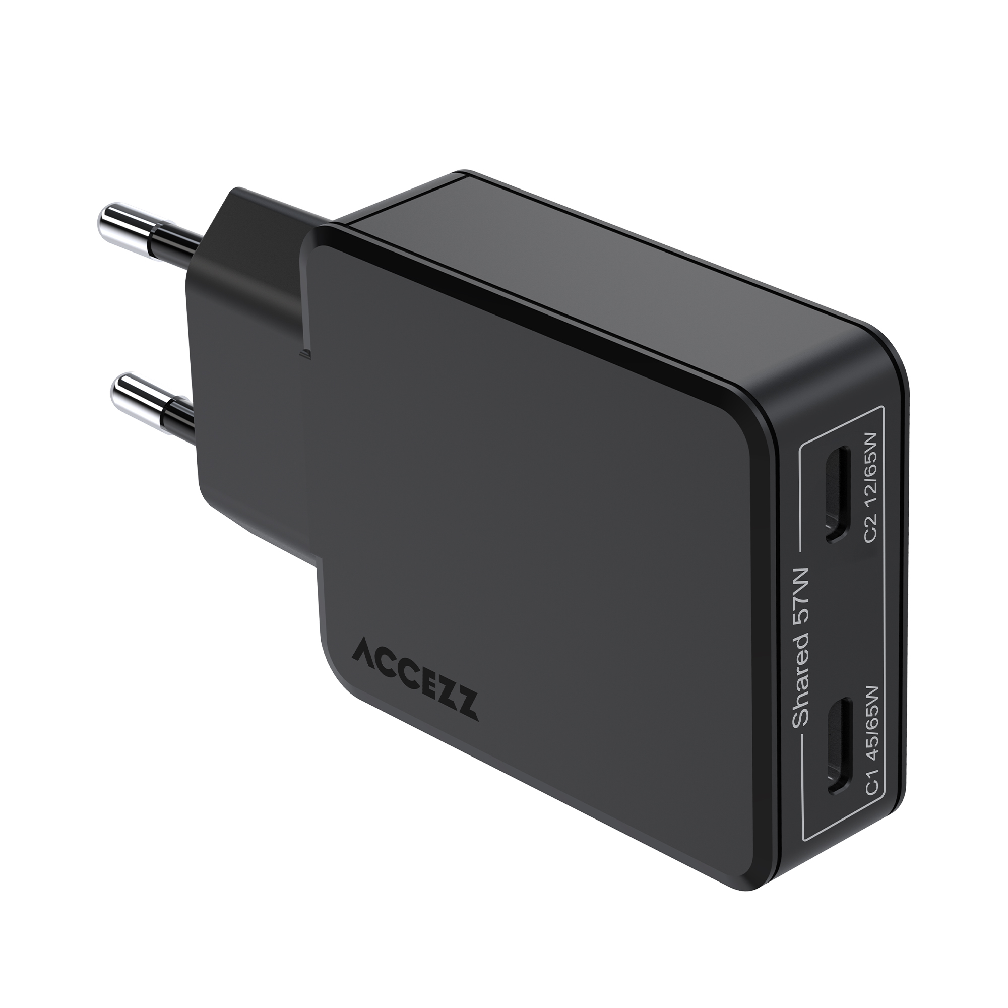 Accezz SH00091796 mobile device charger Digital camera, E-book reader, Headphones, Instant camera, Laptop, Power bank, Smartphone, Smartwatch, Tablet Black AC F – image 1
