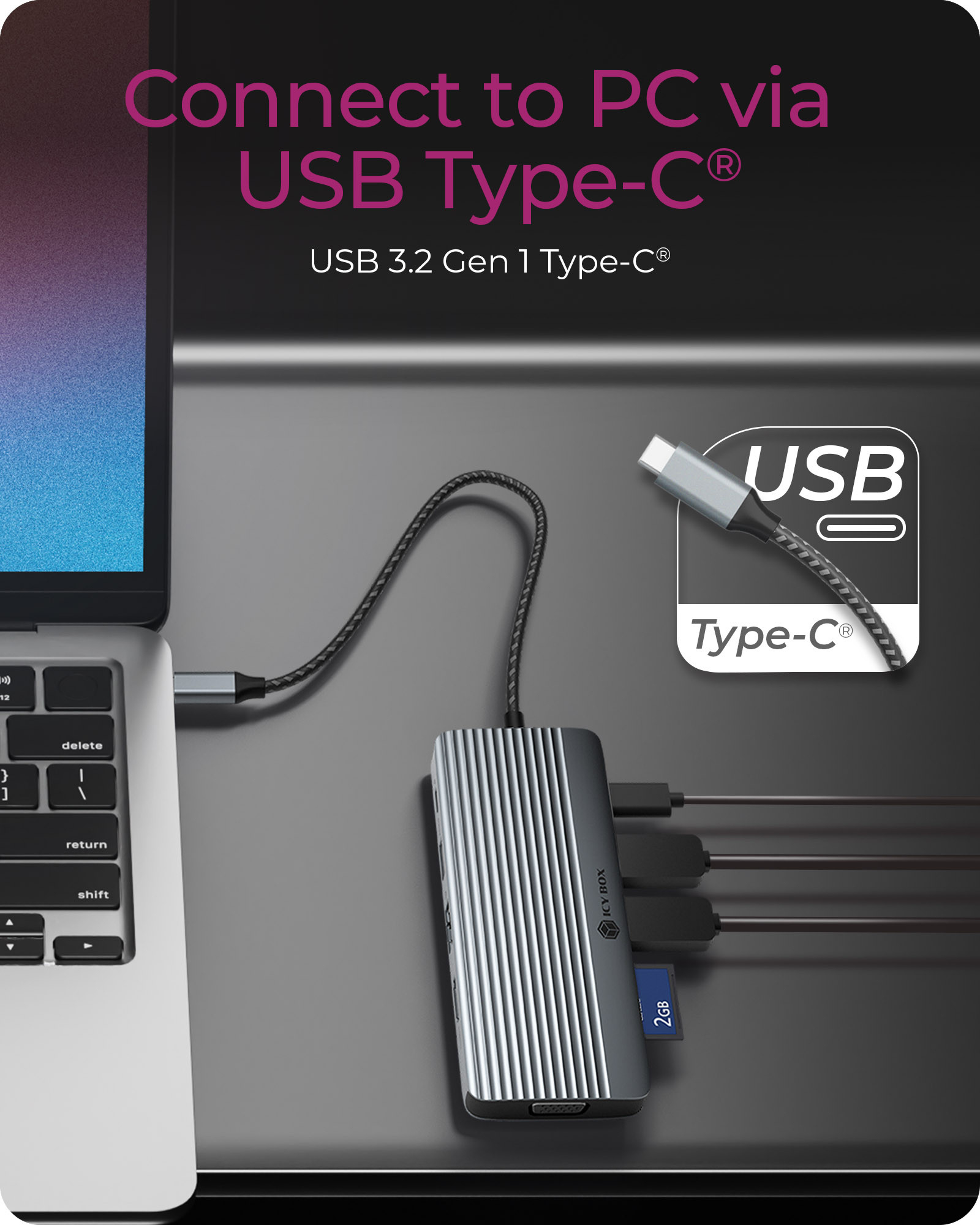 ICY BOX IB-DK4040a-CPD Wired USB 3.2 Gen 1 (3.1 Gen 1) Type-C Aluminium, Silver – image 6