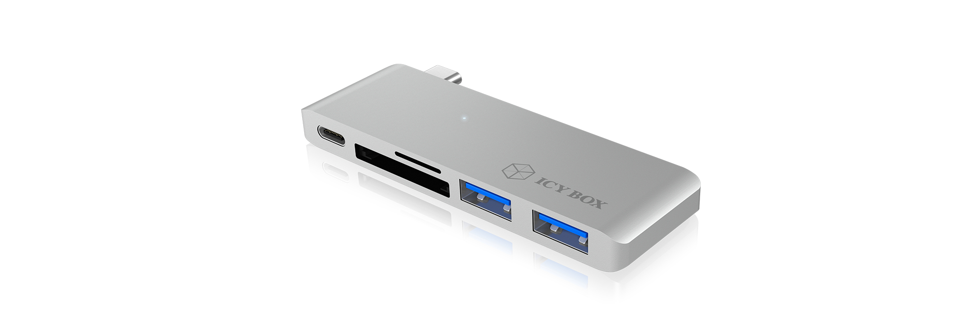 ICY BOX IB-DK4035-C USB 3.2 Gen 1 (3.1 Gen 1) Type-C Silver – image 2