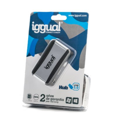 iggual PSI08936 interface hub USB 2.0 480 Mbit/s Black – image 3