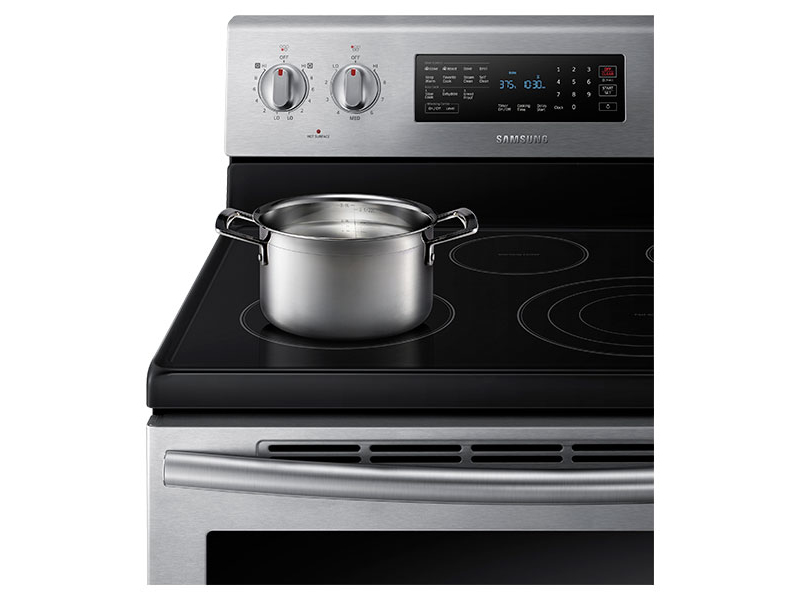 Samsung NE59J7630SS cooker Freestanding cooker Electric Ceramic hob Stainless steel – image 2