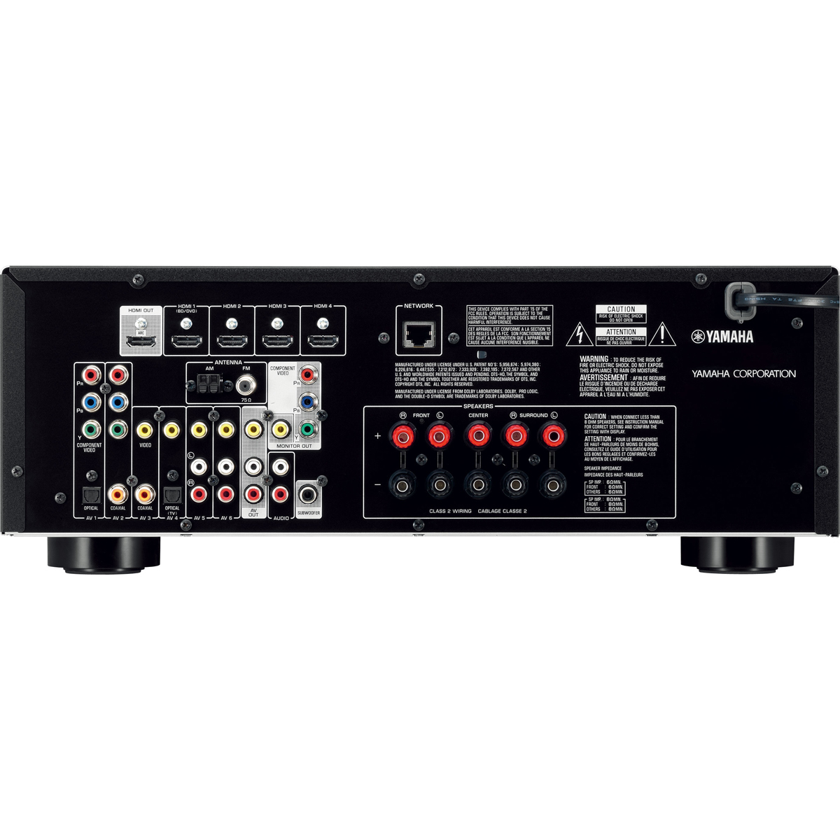 Yamaha HTR-4065 80 W 5.1 channels 3D Black – image 2