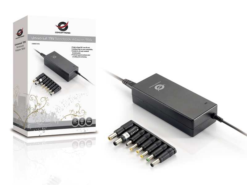 Conceptronic Universal 19V Notebook Adapter 90W – image 6