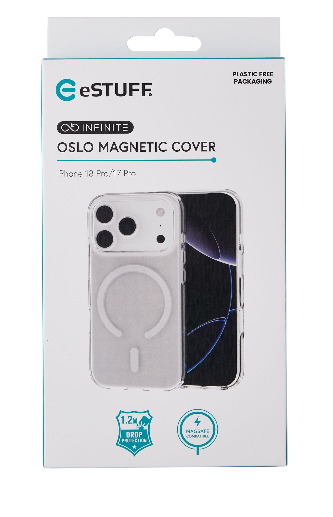 eSTUFF INFINITE (GRS) OSLO iPhone 18 Pro/17 Pro Clear Magnetic Cover – image 9