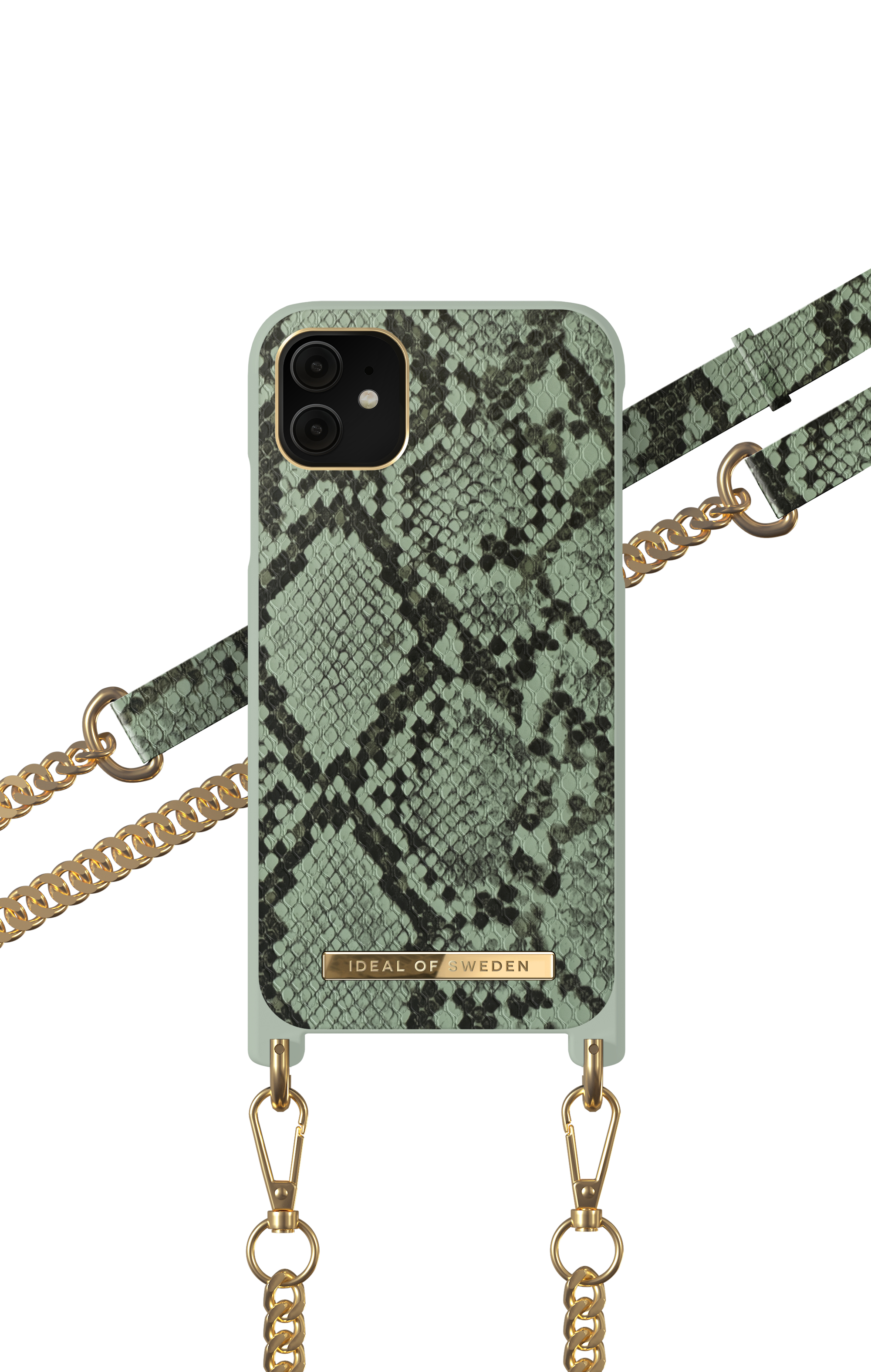 iDeal of Sweden Necklace Case iPhone 11/XR Khaki Python – image 4