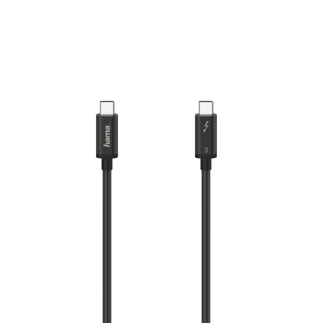 Hama USB-C cavo USB Thunderbolt 3 05 m USB C Nero