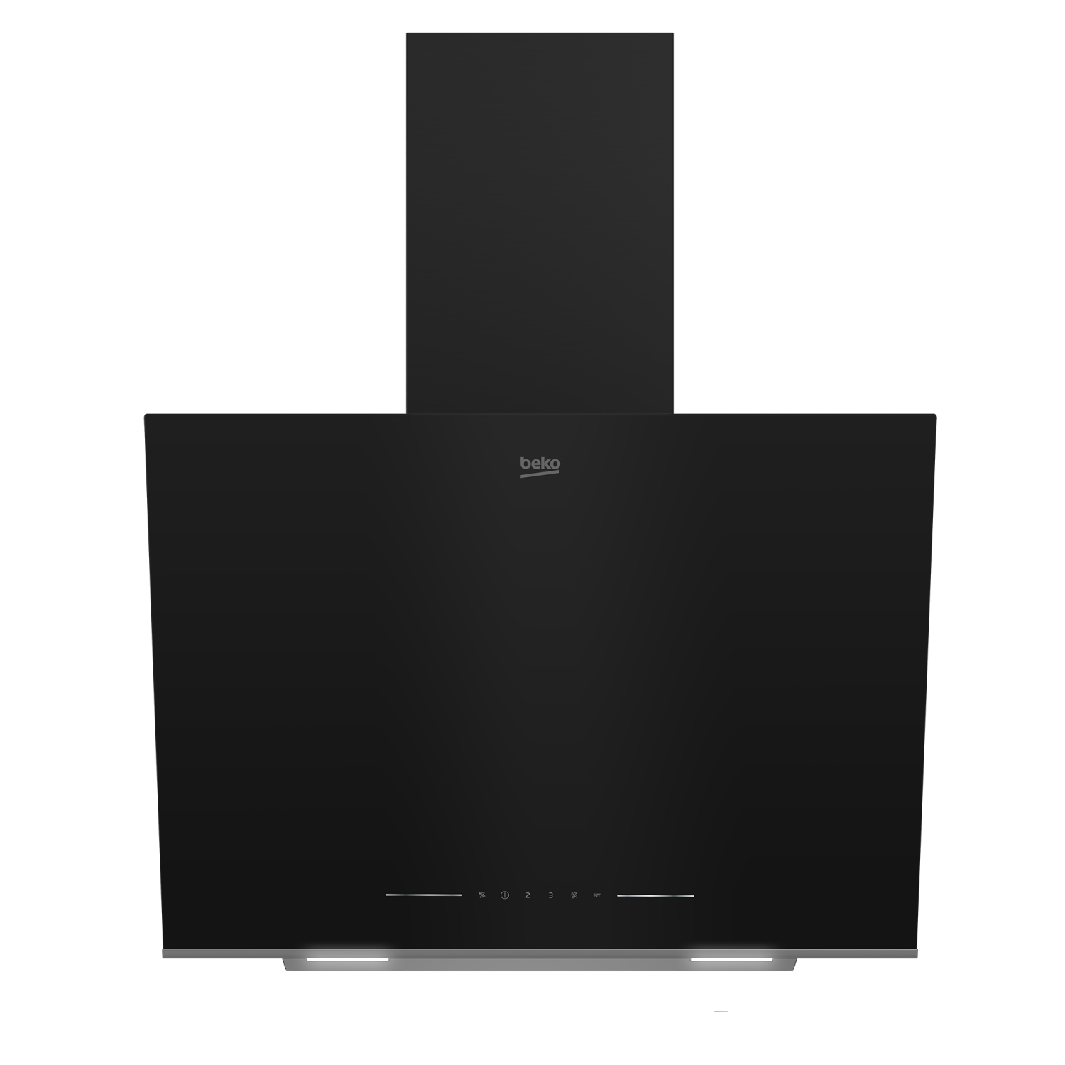 Beko BHCA66641BFBHS cooker hood Wall-mounted Black 720 m³/h – image 1