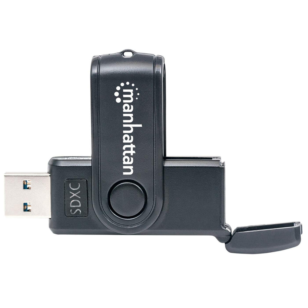 Manhattan USB-A Mini Multi-Card Reader/Writer, 5 Gbps (USB 3.2 Gen1 aka USB 3.0), 24-in-1, SuperSpeed USB, Windows or Mac, Black, Three Year Warranty – image 5