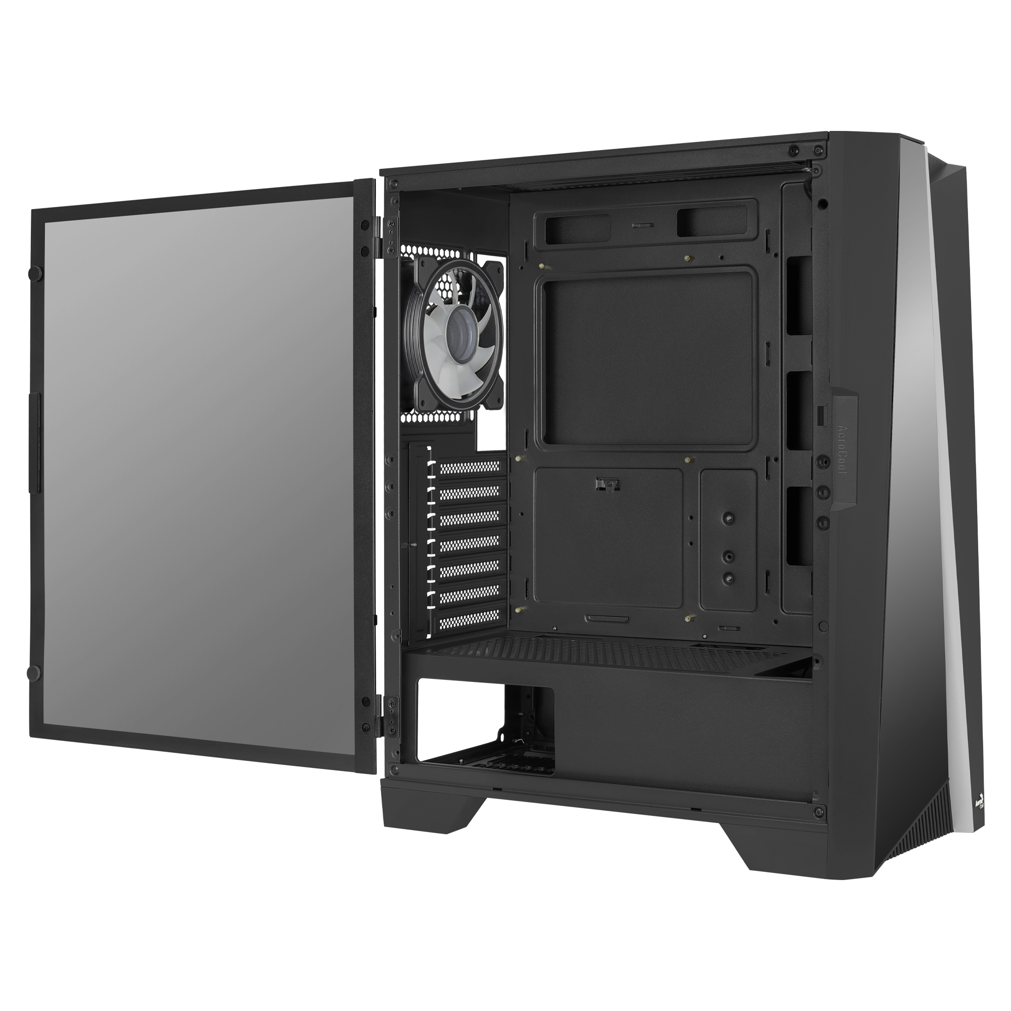AeroCool Geh Midi Mirage (Black/Win/RGB)mi.ATX/ATX/ITX Gehäuse