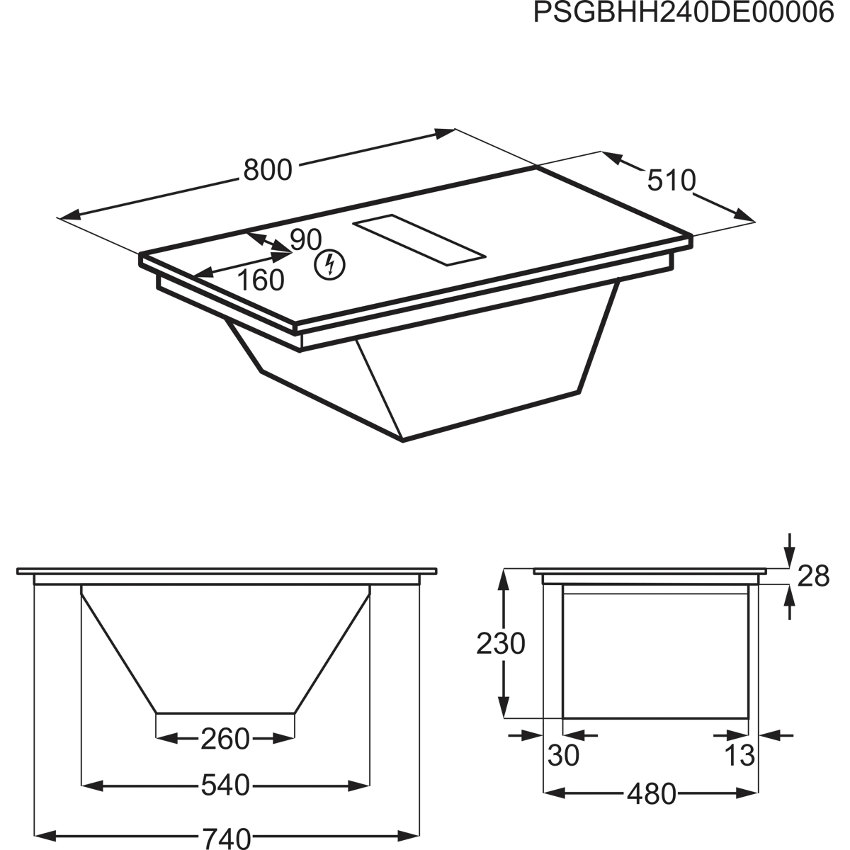 AEG PE7000S80 Black Built-in – image 9