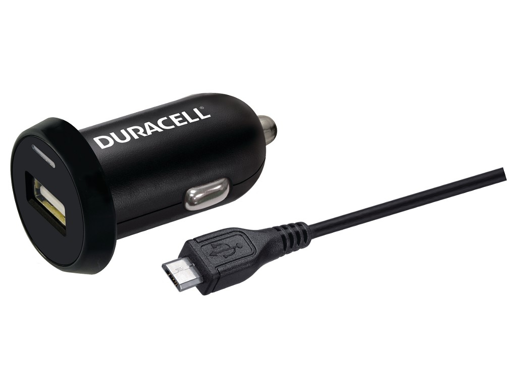 Duracell 2.4A In-Car Charger & Micro USB Cable