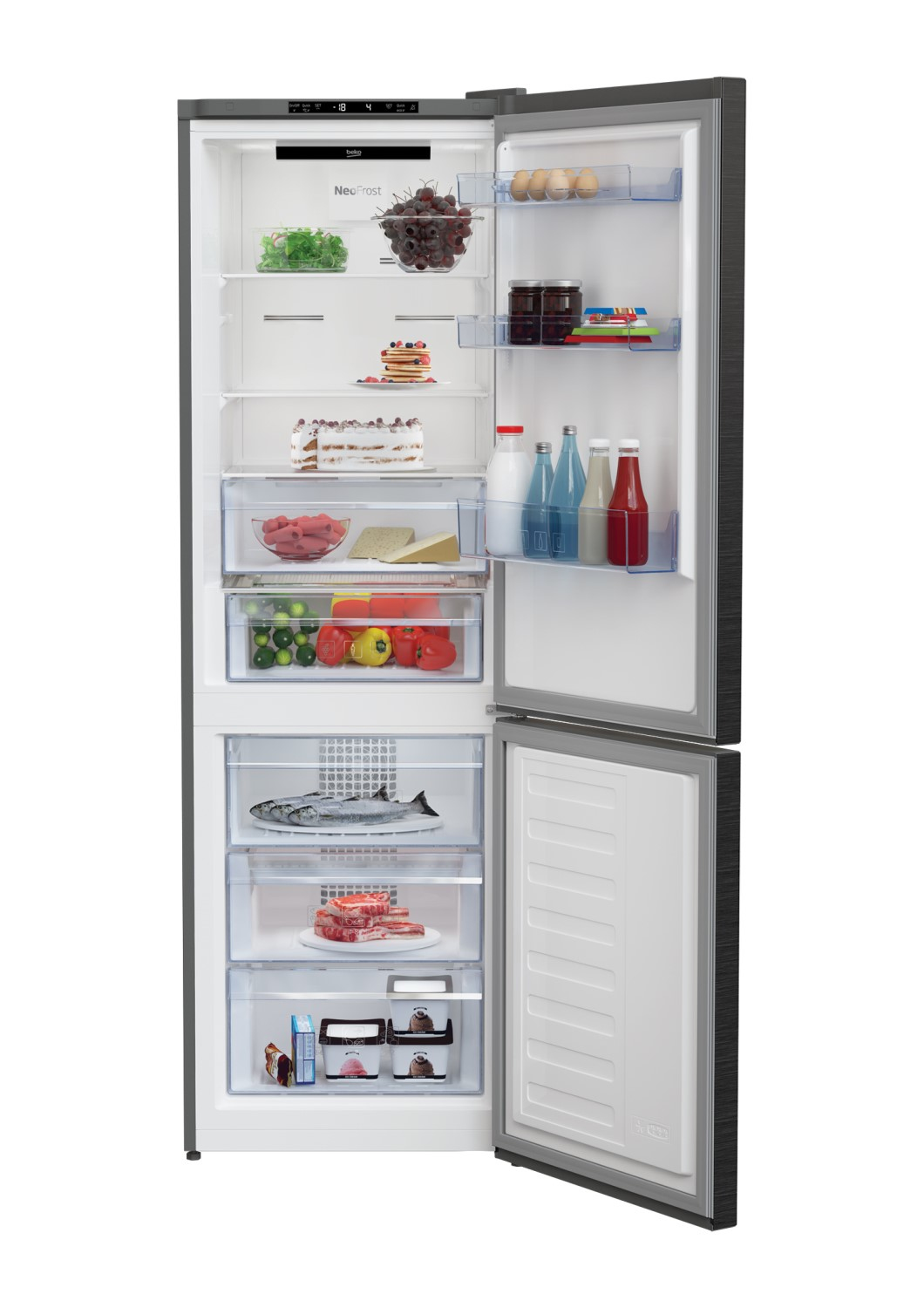 Beko RCNA366I40ZXRN fridge-freezer Freestanding – image 4
