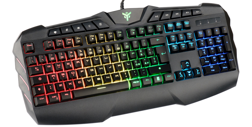 itek T20 keyboard Mouse included Gaming USB Italian Black – image 4
