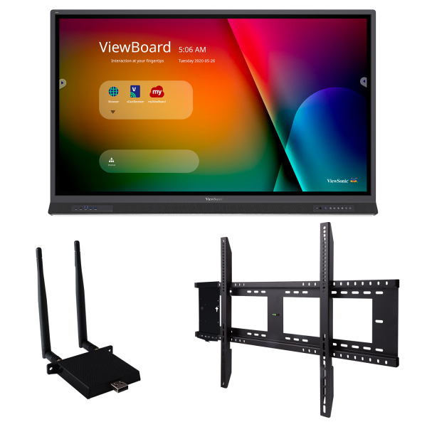 Viewsonic IFP6552-E1 interactive whiteboard 165.1 cm (65") 3840 x 2160 pixels Touchscreen Black