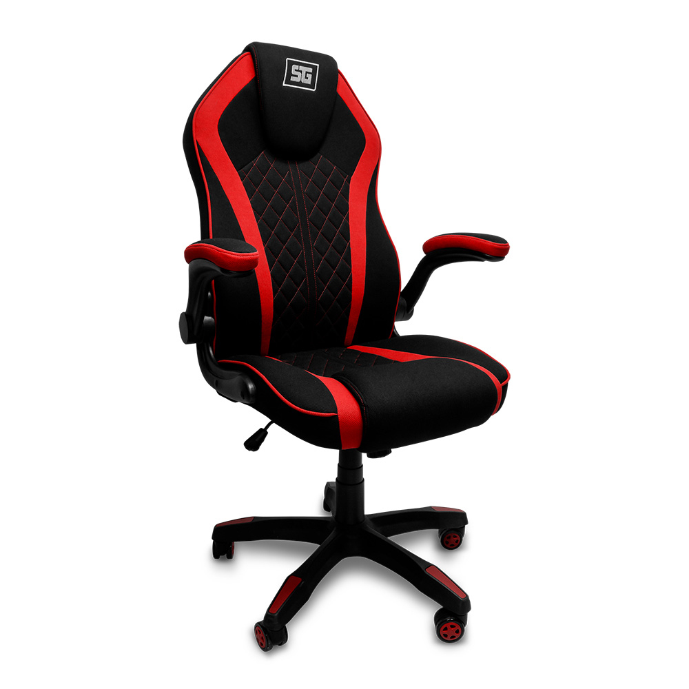 Vorago cgc300 silla para videojuegos universal asiento acolchado negro, rojo