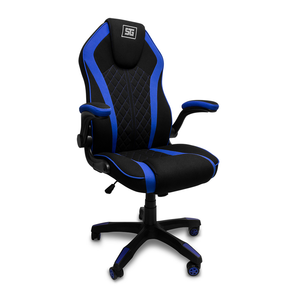 Vorago cgc300 silla para videojuegos universal asiento acolchado negro, azul