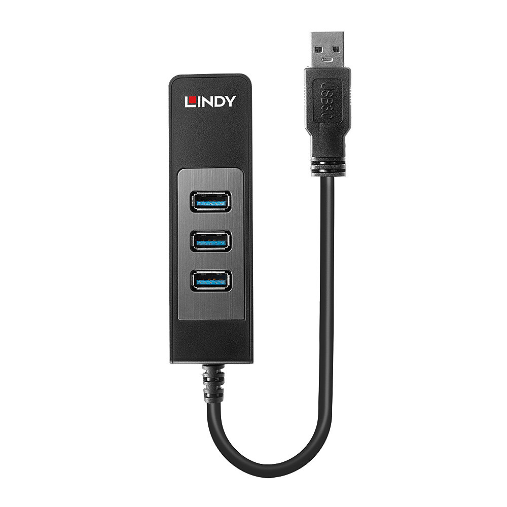 Lindy USB 3.0 Hub and Gigabit Ethernet Converter – image 2