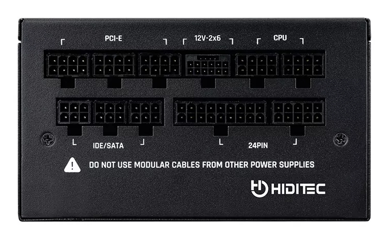 Hiditec GDX850 v3 80PLUS GOLD ATX 3.1 PCIe 5.1 power supply unit 850 W 20+4 pin ATX Black image 4
