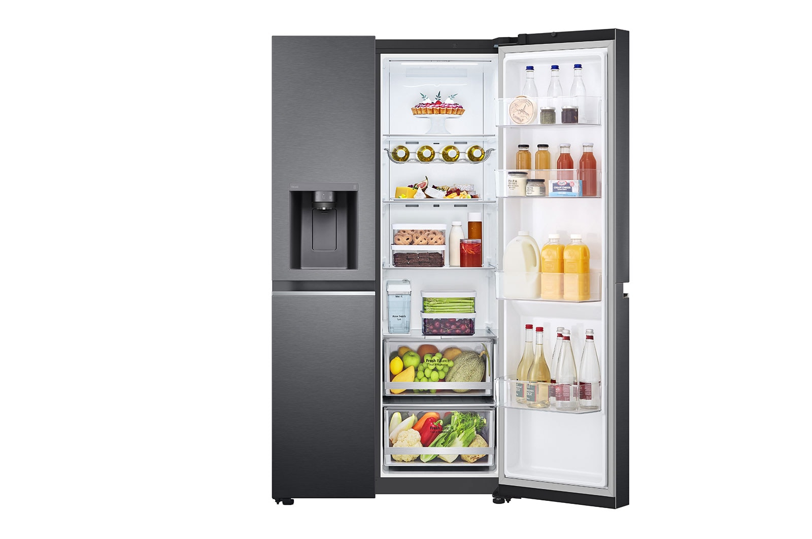 LG GSLV70MCTE side-by-side refrigerator Freestanding – image 2