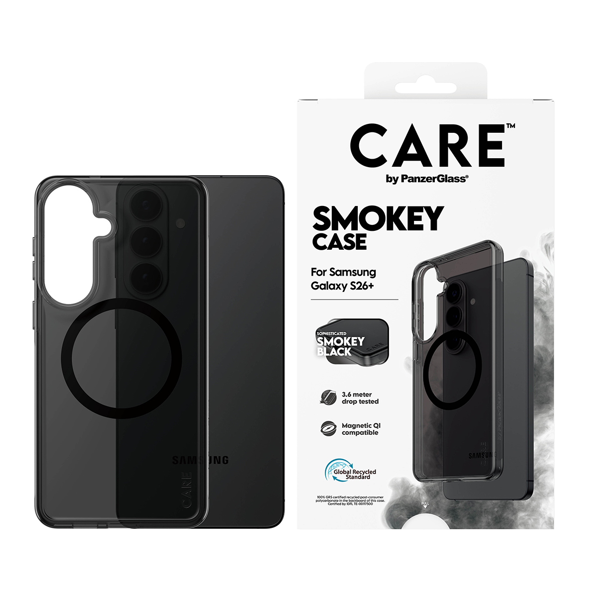 PanzerGlass CARE™ by PanzerGlass® Smokey Case w. Black Qi Samsung Galaxy S26+ – image 2