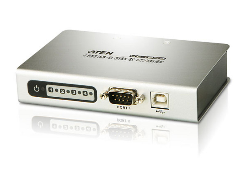 ATEN UC4854 USB 2.0 Black, Silver