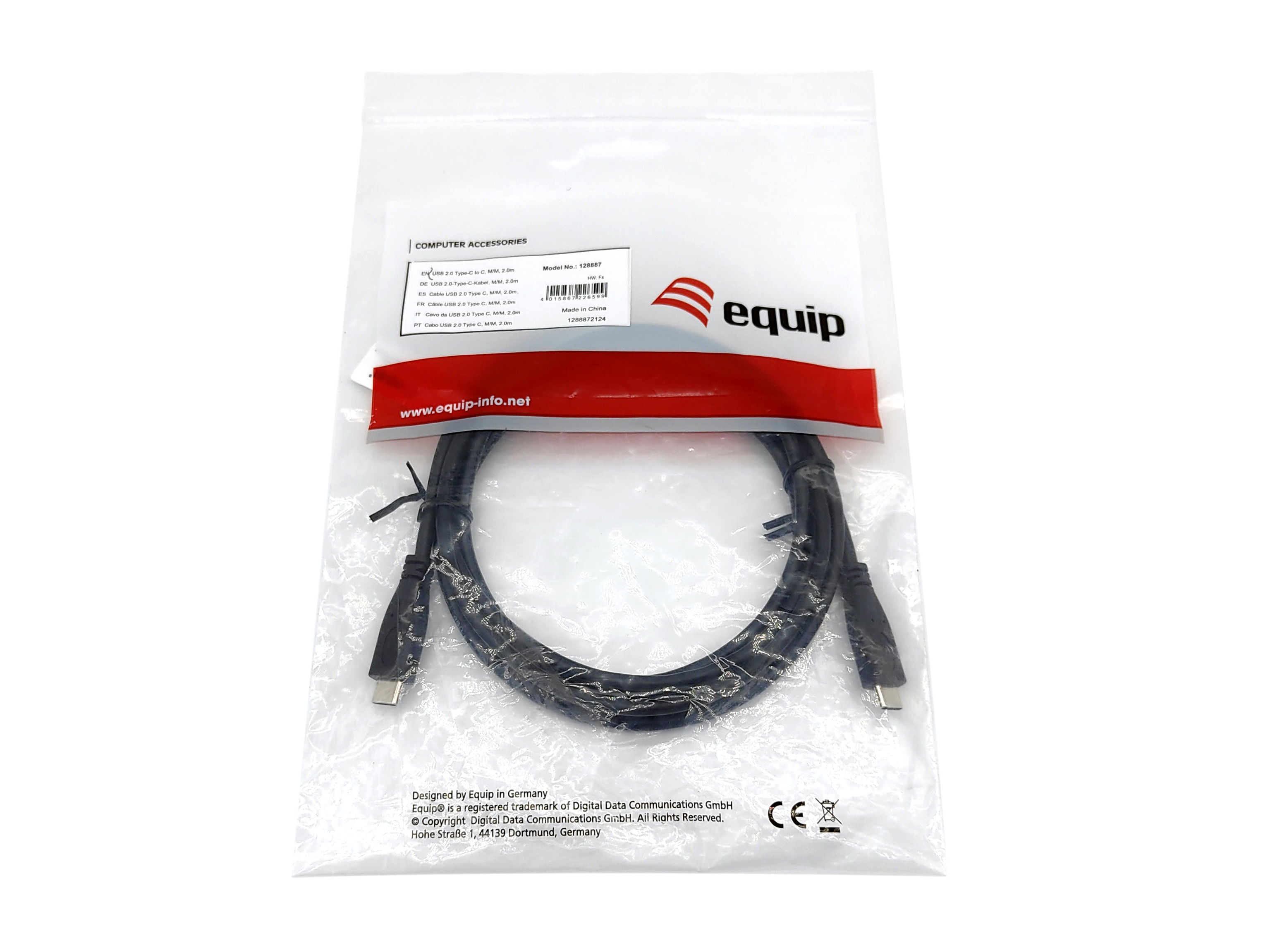USB 2.0 Typ C Kabel, M/M, 3.0 m