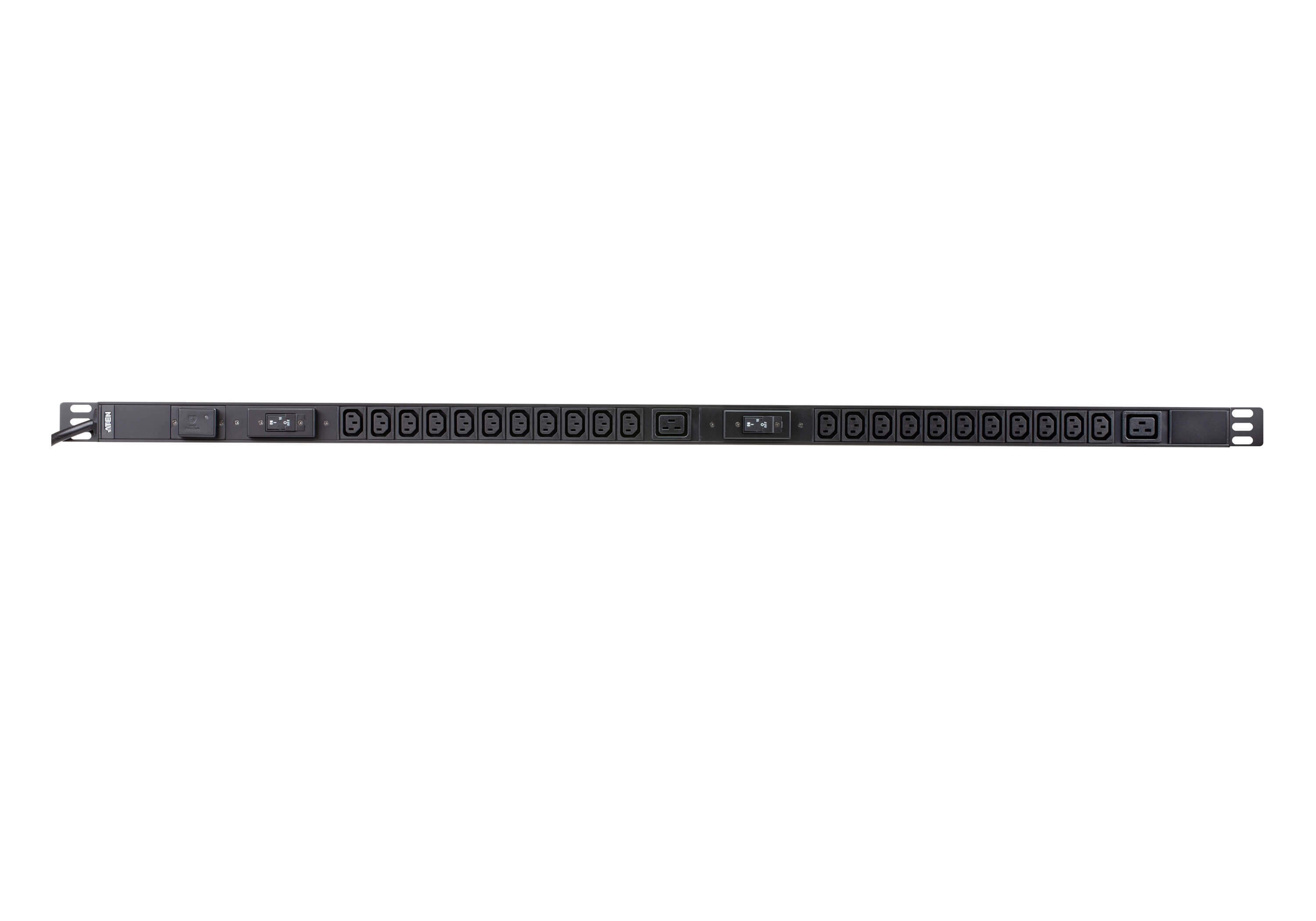 ATEN Basic PDU PE0324SG - Power distribution unit (rack-mountable) - AC 100-240 V - 7680 VA - input: IEC 60309 32A - output connectors: 24 (22 x IEC 60320 C13, 2 x IEC 60320 C19) - 0U - 3.05 m cord
