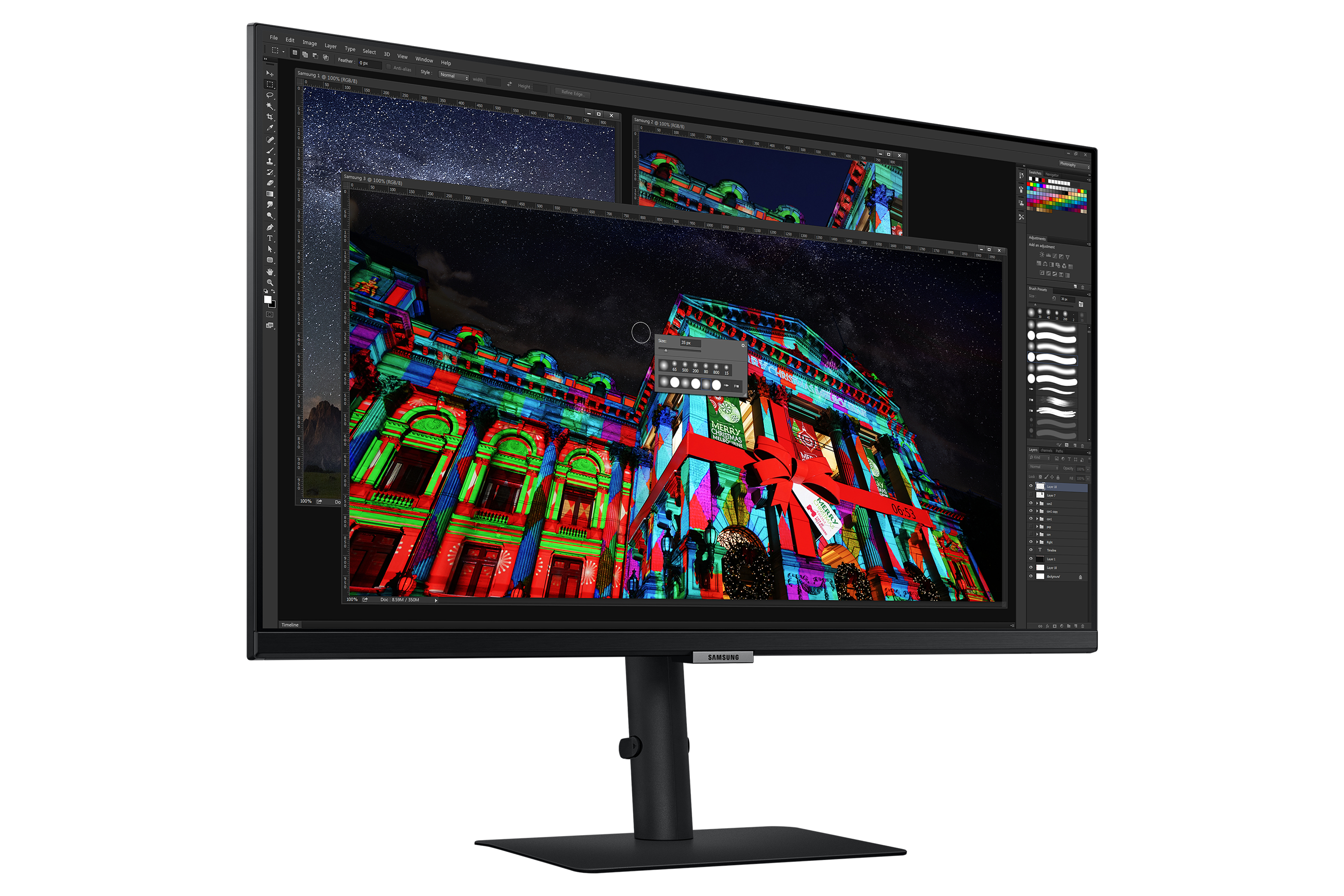Samsung S27A800NMU computer monitor 68.6 cm (27″) 3840 x 2160 pixels 4K Ultra HD Black image 24