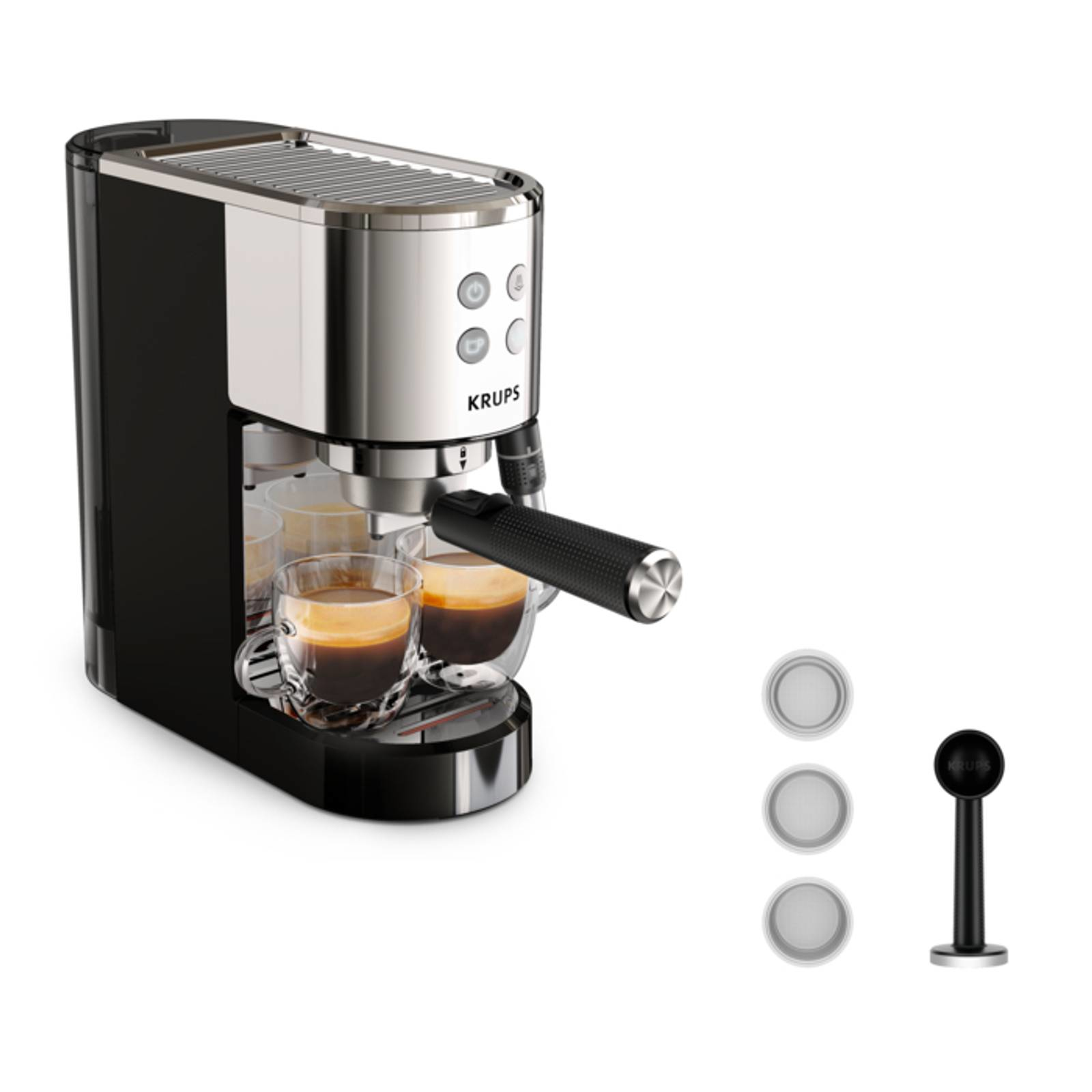 Krups Virtuoso XP444C10 coffee maker Semi-auto Espresso machine – image 1