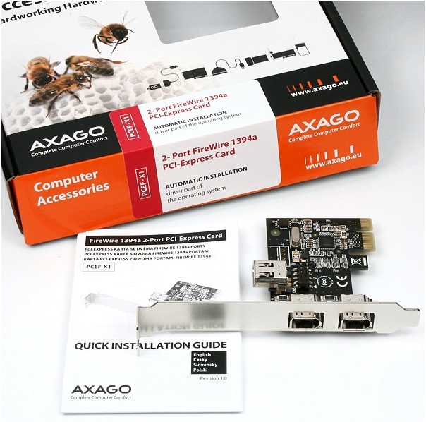 Axagon PCEF-X1 interface cards/adapter – image 4