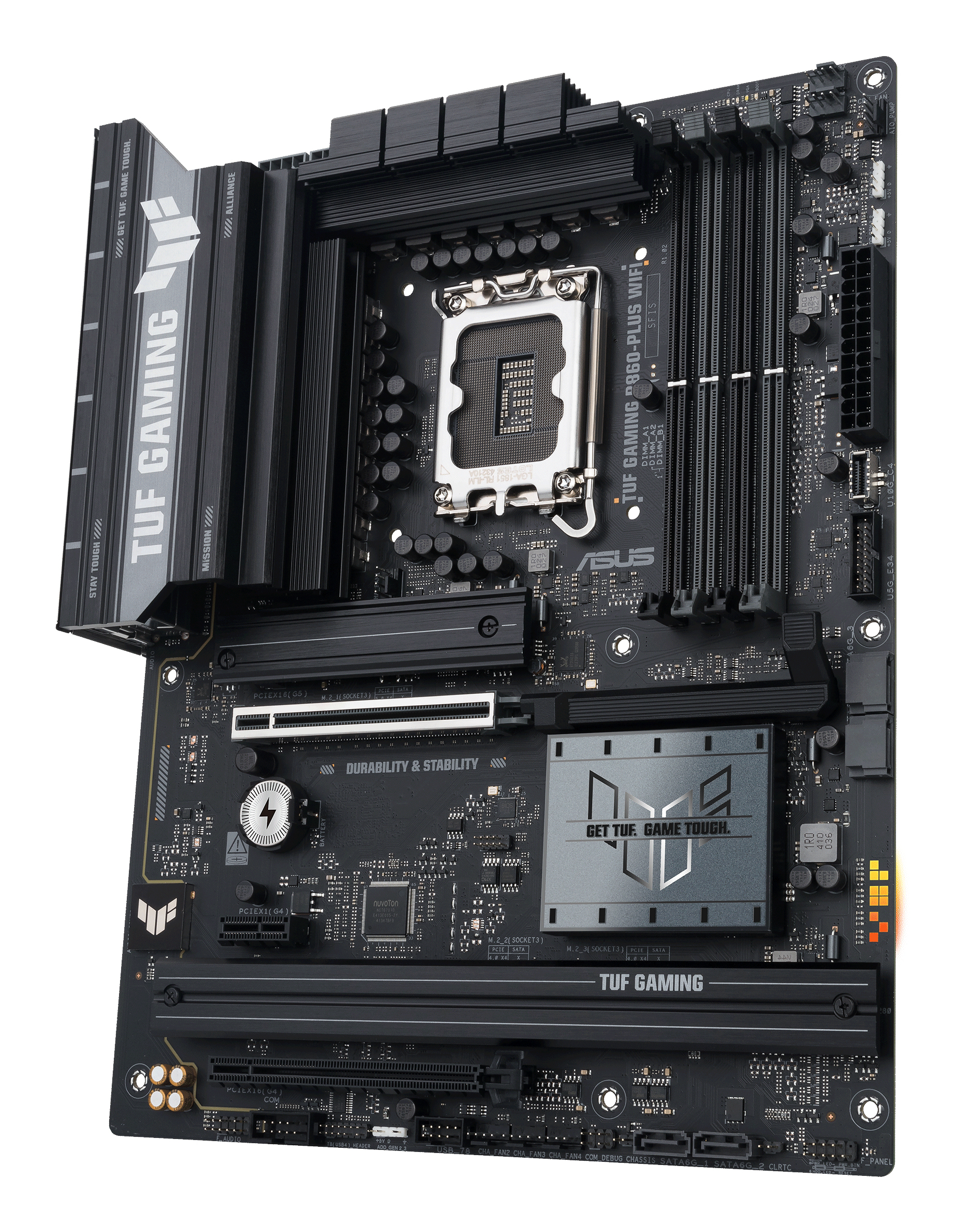 Tarjeta Madre ASUS TUF GAMING B860-PLUS WIFI - Socket 1851 - 4x DDR5 - 8666+ MHz (OC) - HDMI - DisplayPort - USB - ATX - TUF GAMING B860-PLUS WIFI Tarjeta Madre ASUS TUF GAMING B860-PLUS WIFI - Socket 1851 - 4x DDR5 - 8666+ MHz (OC) - HDMI - DisplayPort - USB - ATX - TUF GAMING B860-PLUS WIFI