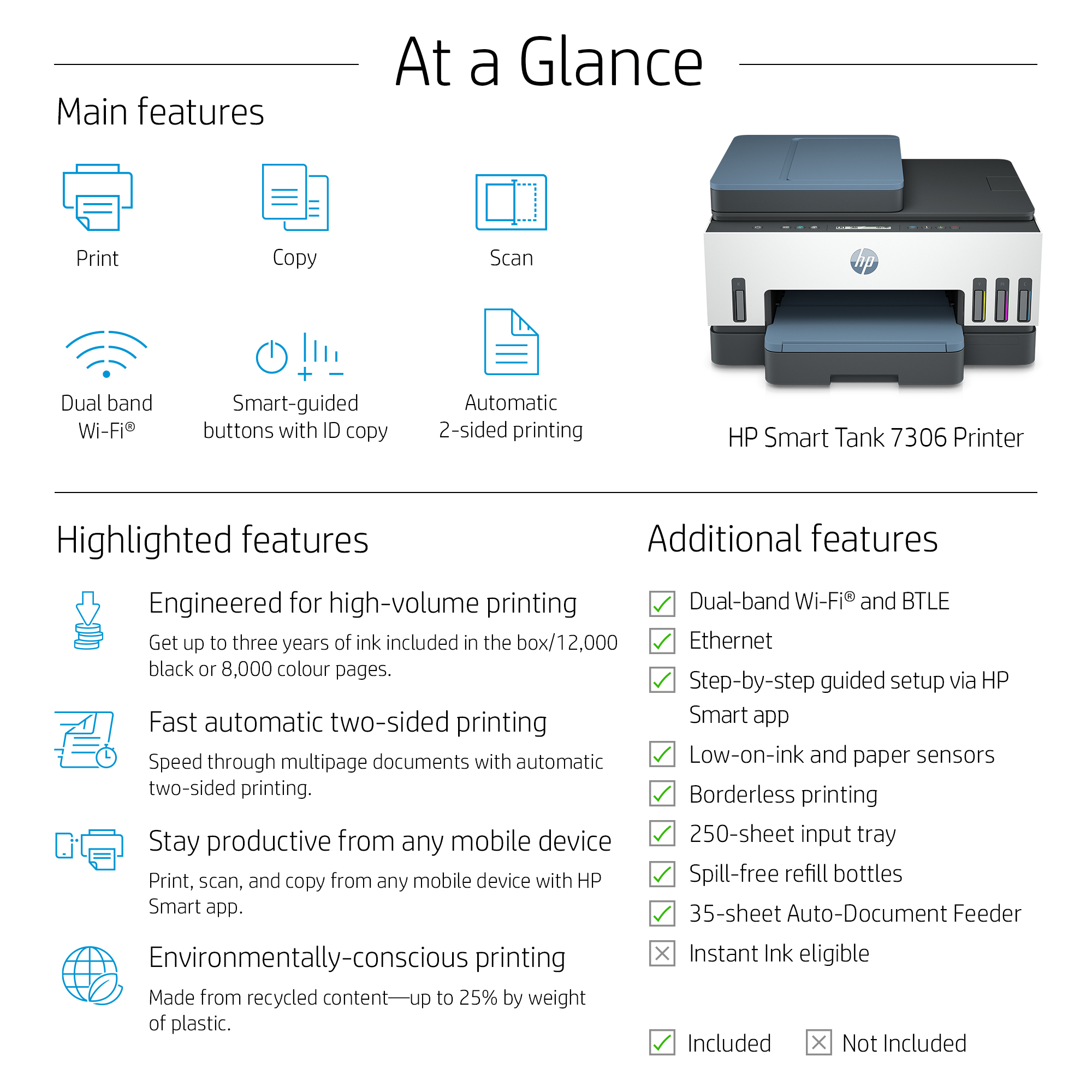 HP Smart Tank 7306 All-in-One Printer – image 4
