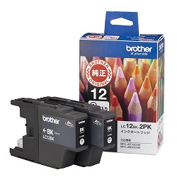 Brother LC12BK-2PK ink cartridge Original Standard Yield Black